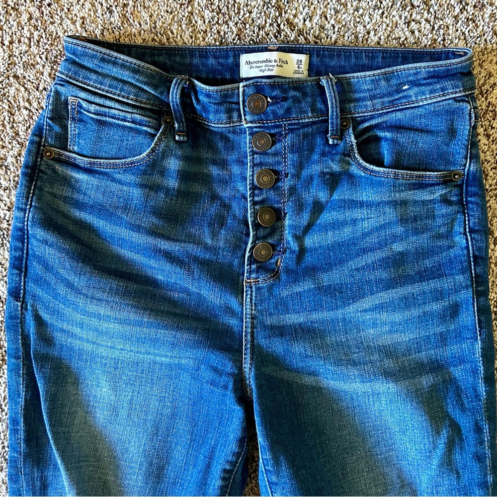 Abercrombie & Fitch super skinny high rise jeans